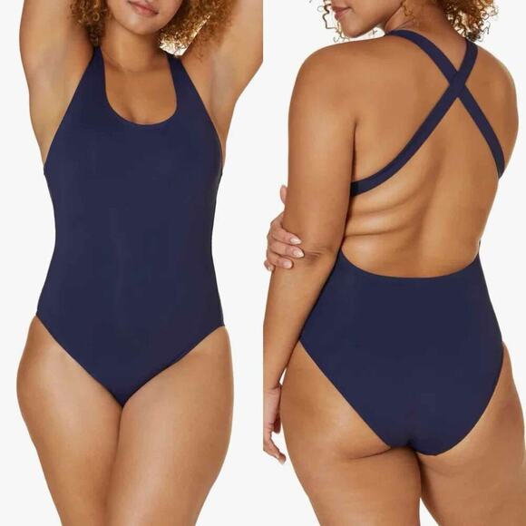 Andie The Tulum Navy One Piece Swimsuit Size LT
Long Torso - Picture 8 of 8